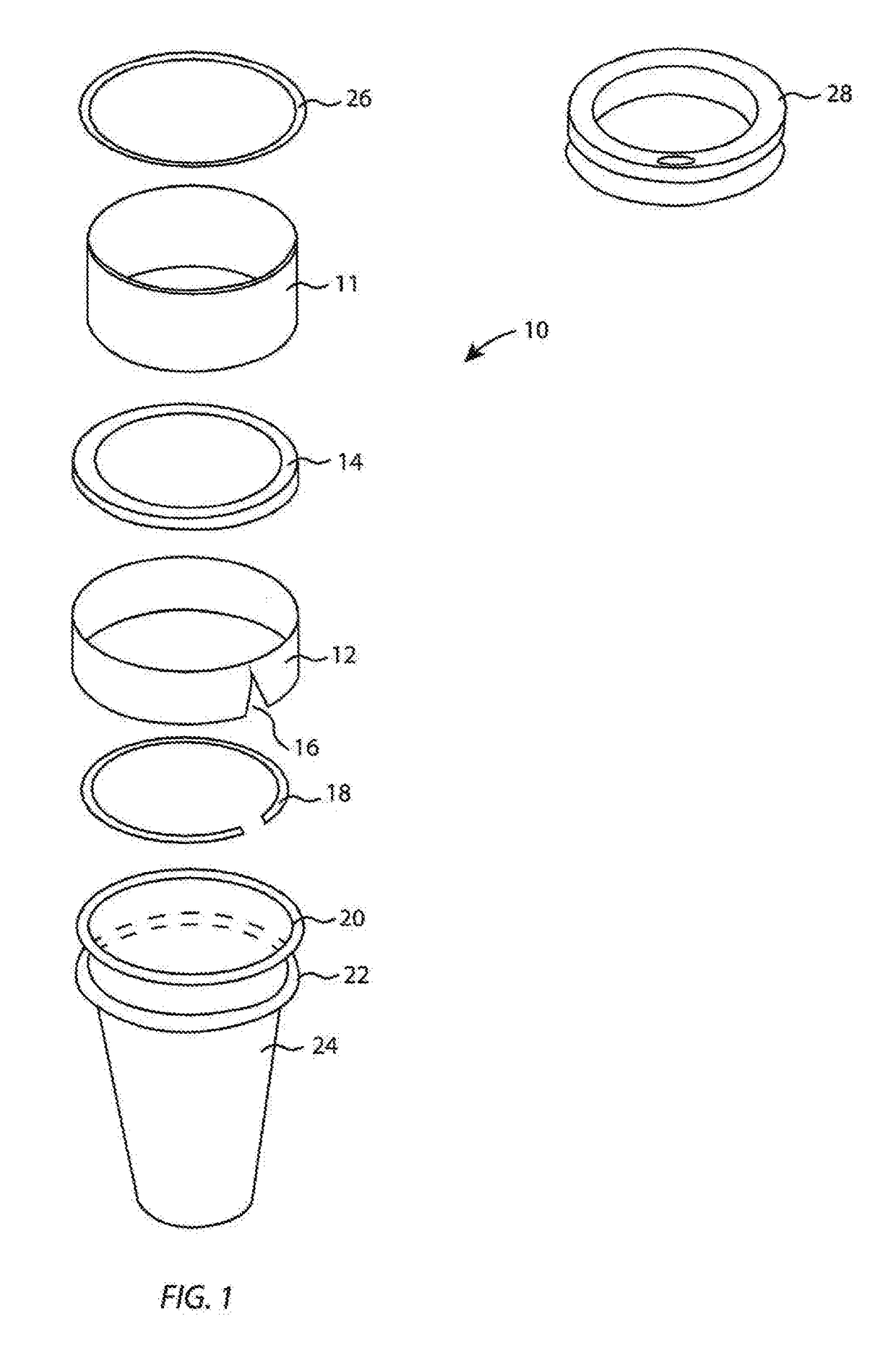 Cup collar