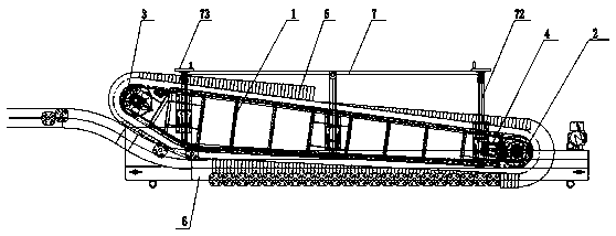 Beverage bottle conveying device