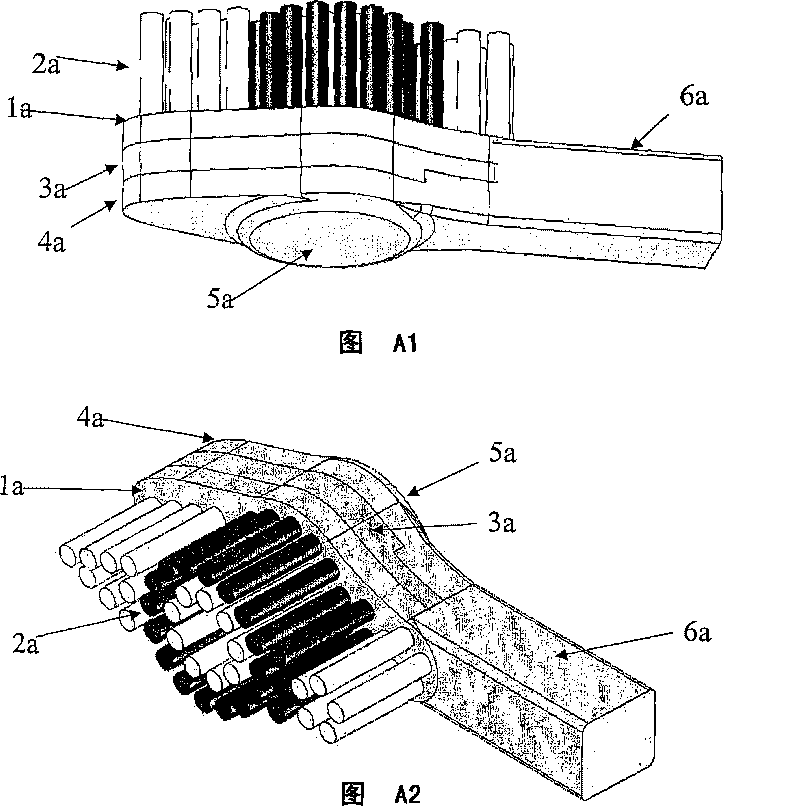 Toothbrush with a vibrating head part