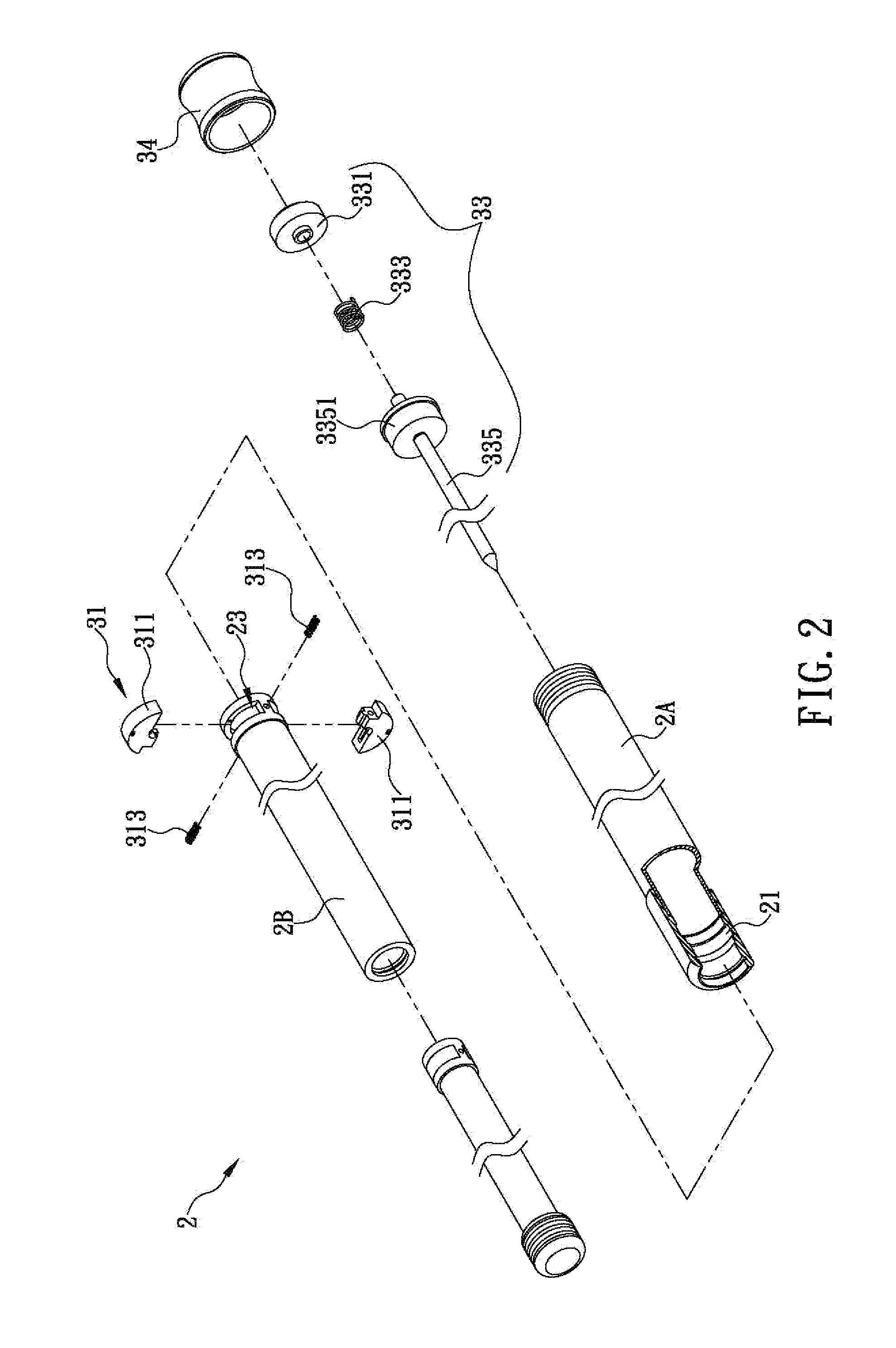 Expansion/collapse control mechanism for police baton