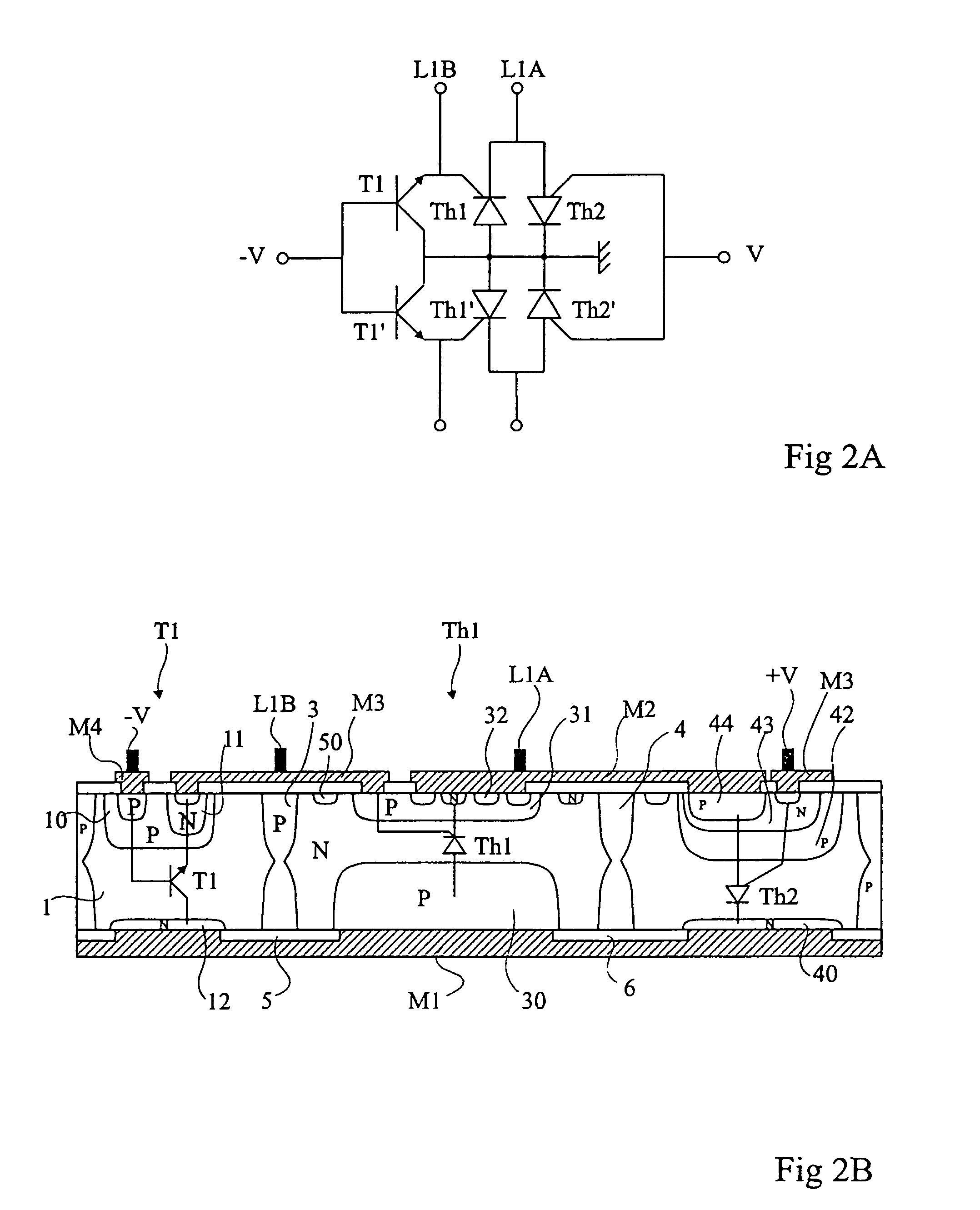 Subscriber interface protection circuit