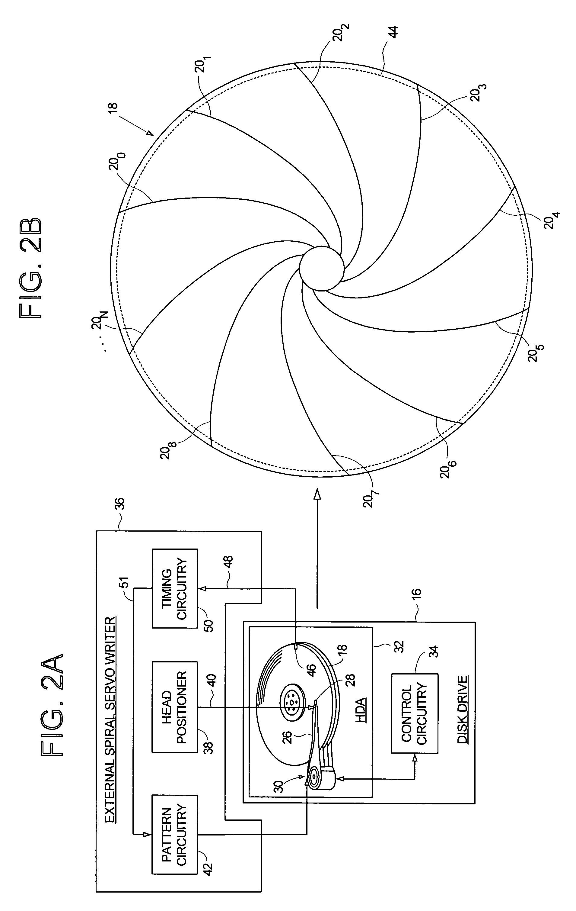 Adjusting track density by changing PES algorithm when servo writing a disk drive from spiral tracks