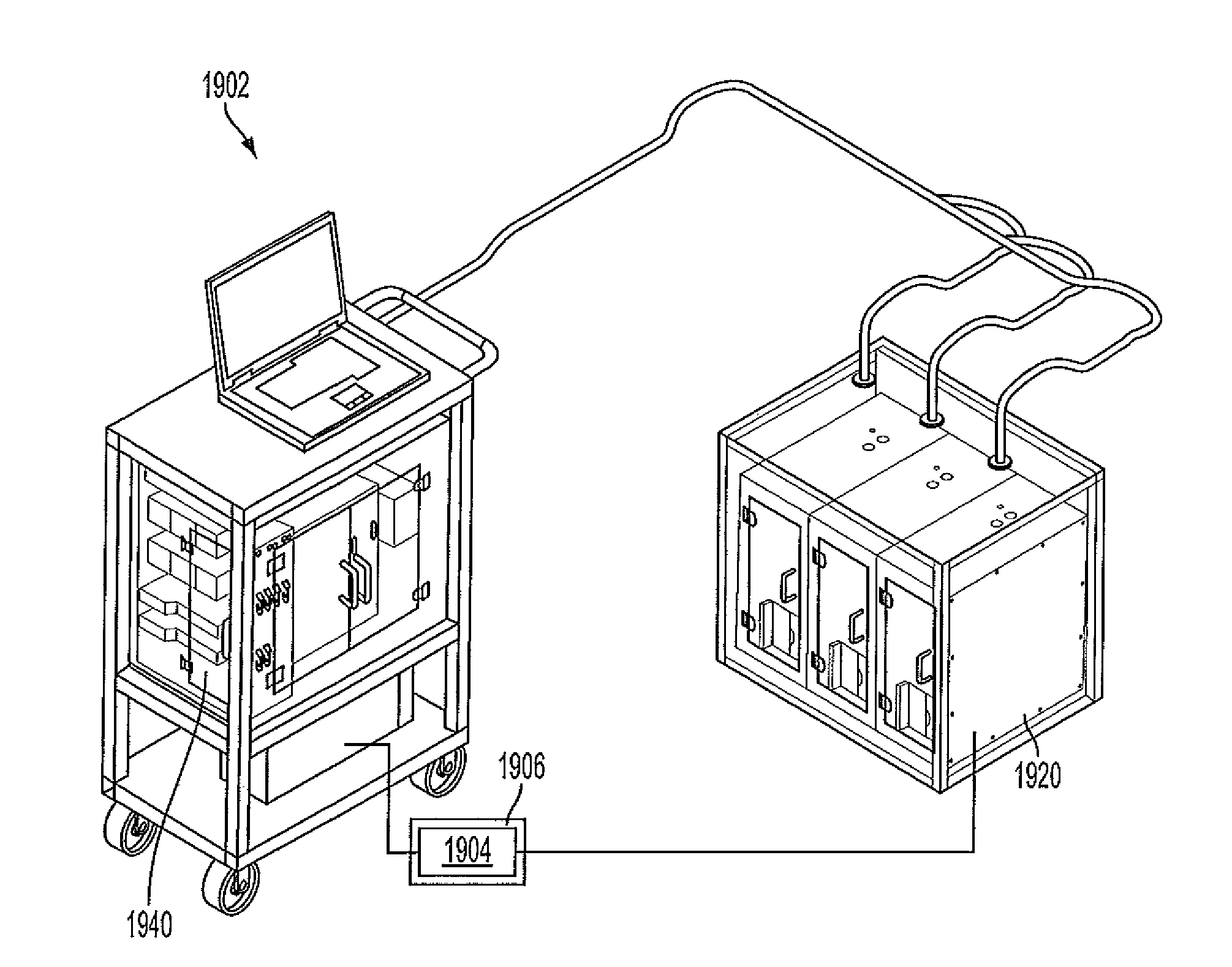 Modular system for radiosynthesis with multi-run capabilities and reduced risk of radiation exposure