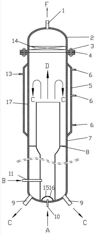 Supercritical water treatment device and method