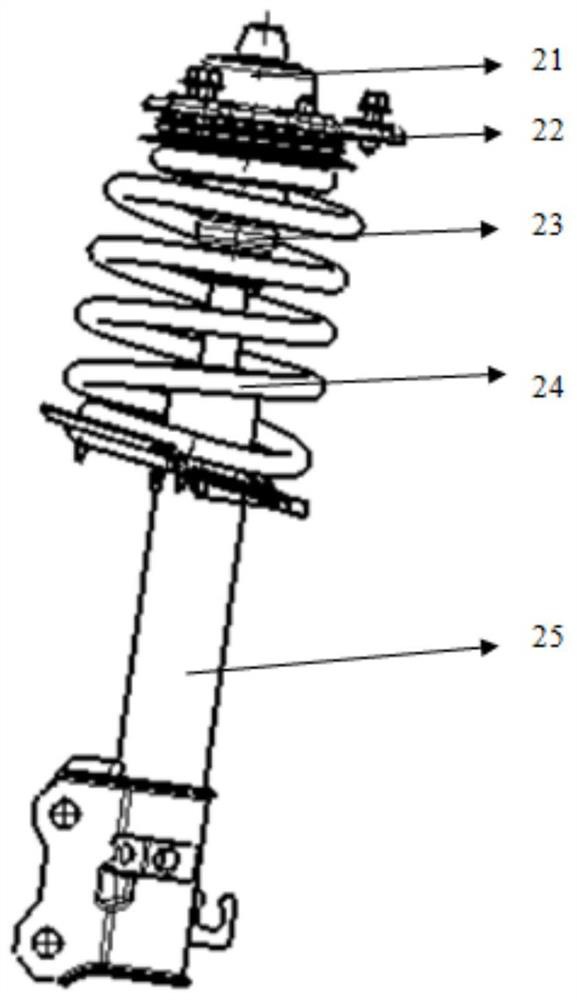 Shock absorber assembly load signal acquisition device