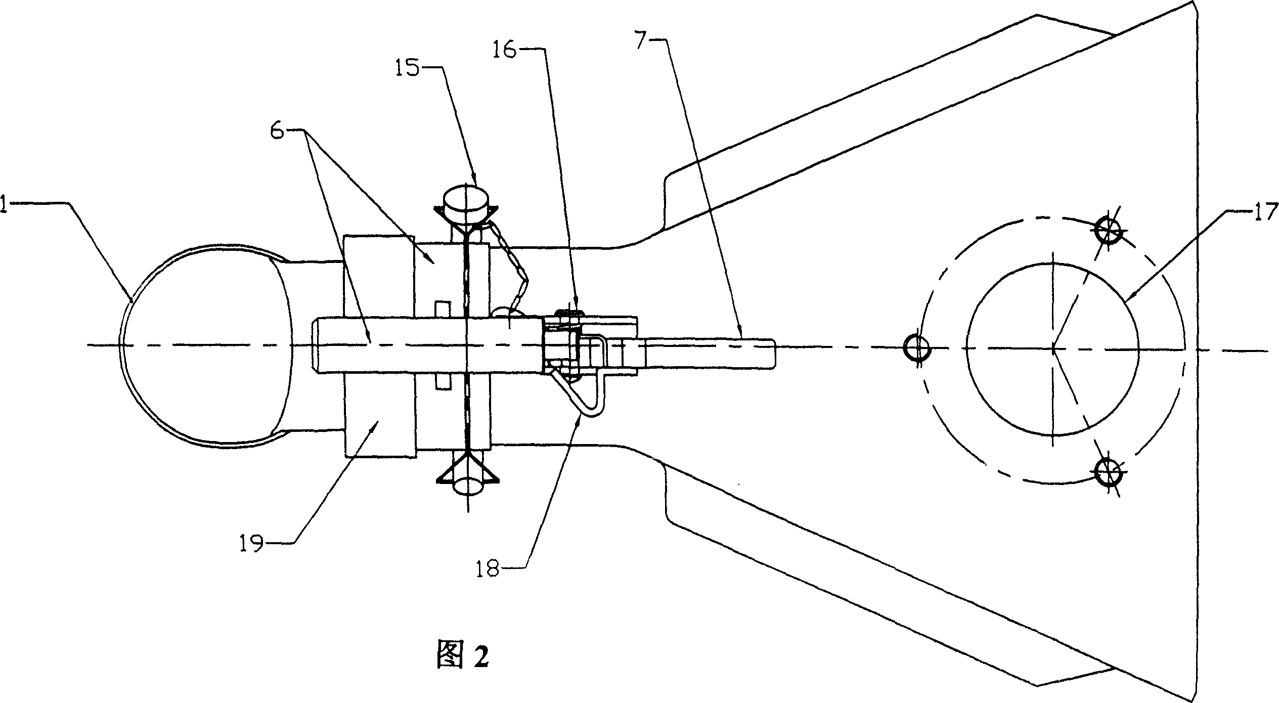 Piston type automobile tractor and assembling method thereof