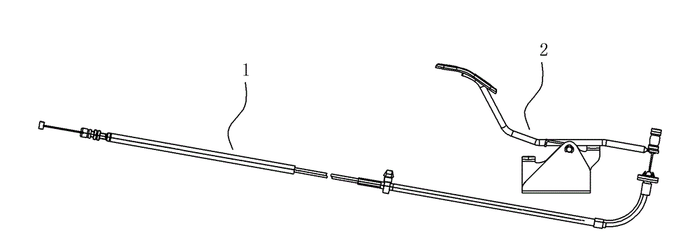 Subassembly device of integrated automobile accelerator