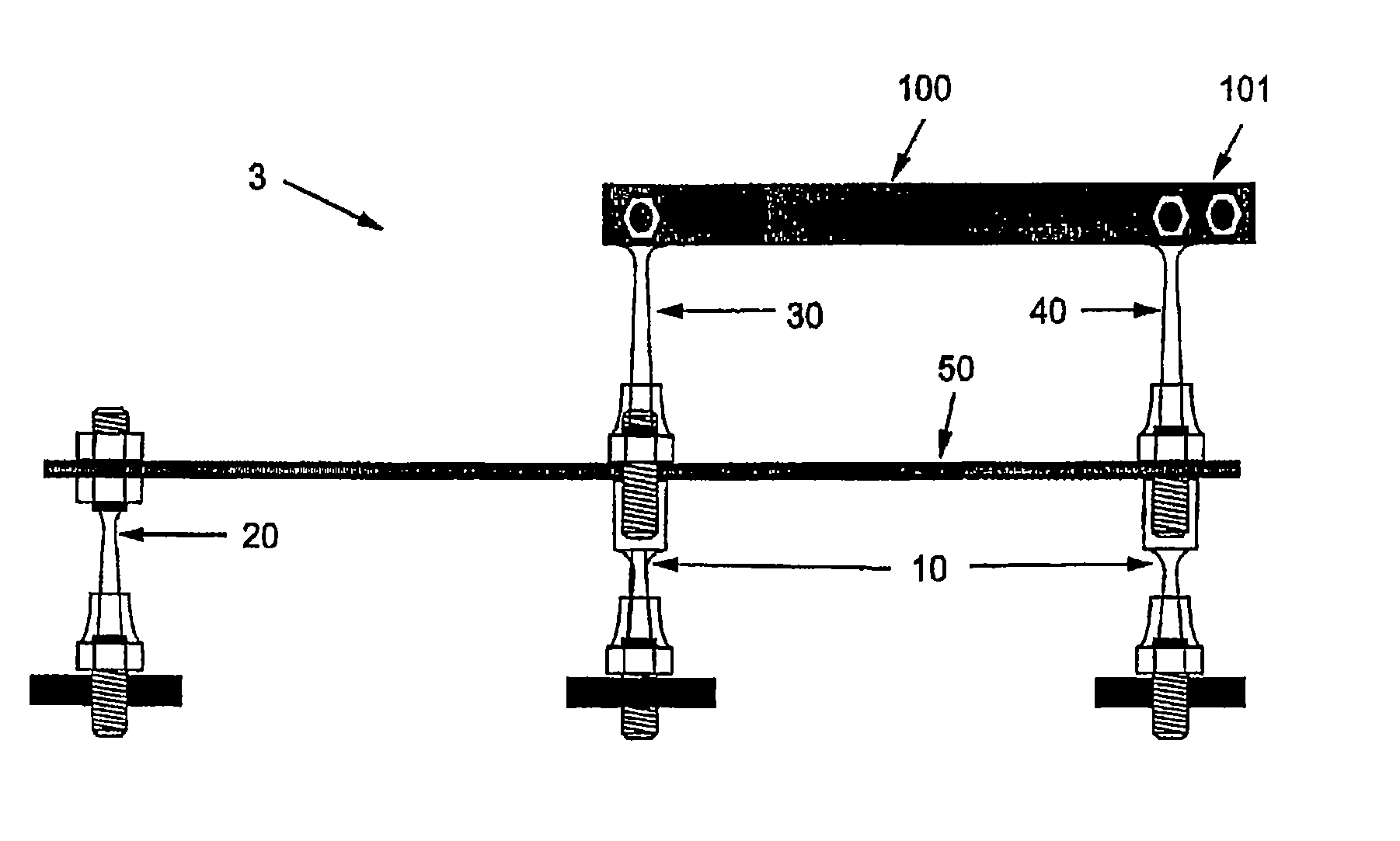 Anchor assembly for safety device