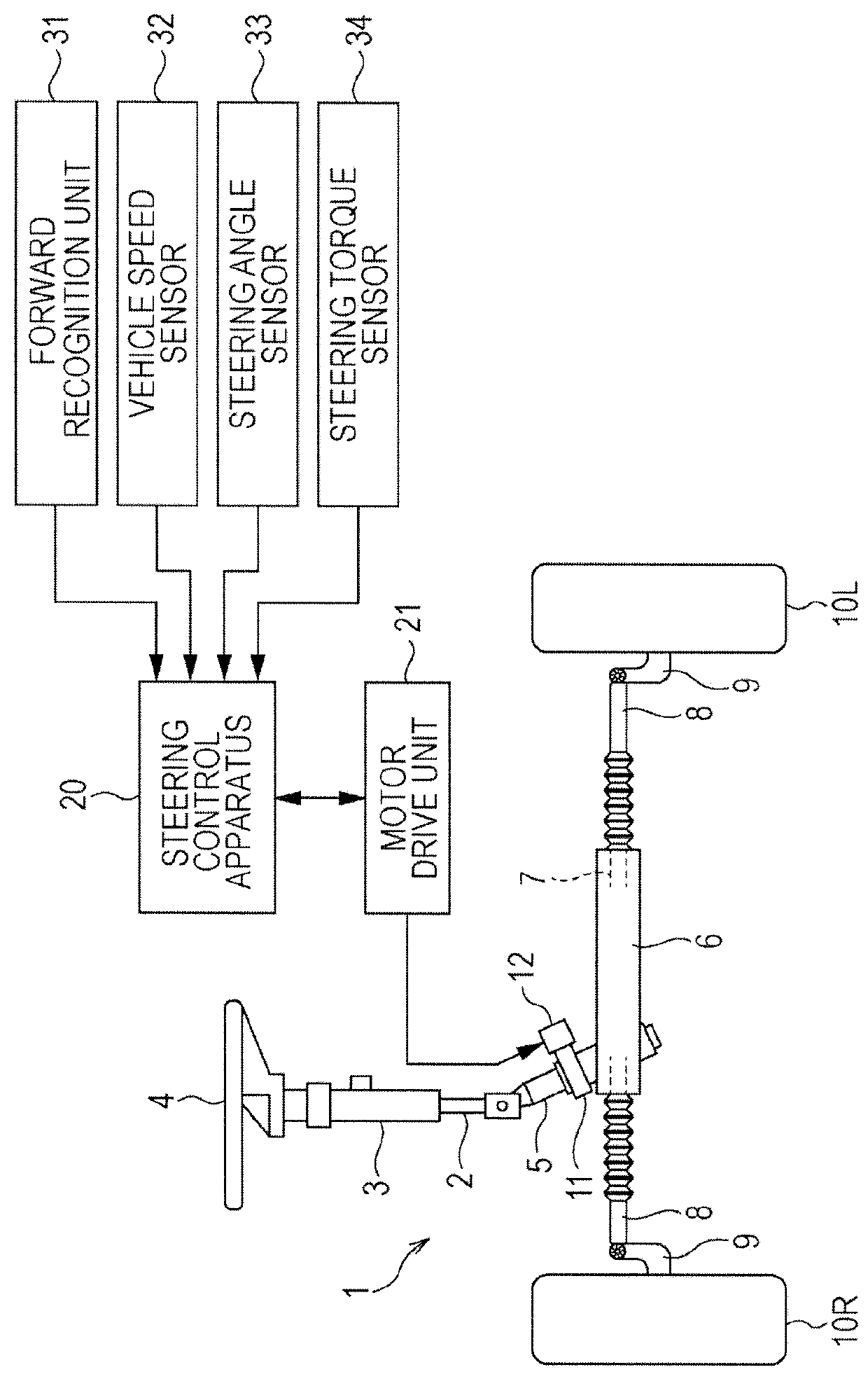 Lane keeping control system for vehicle