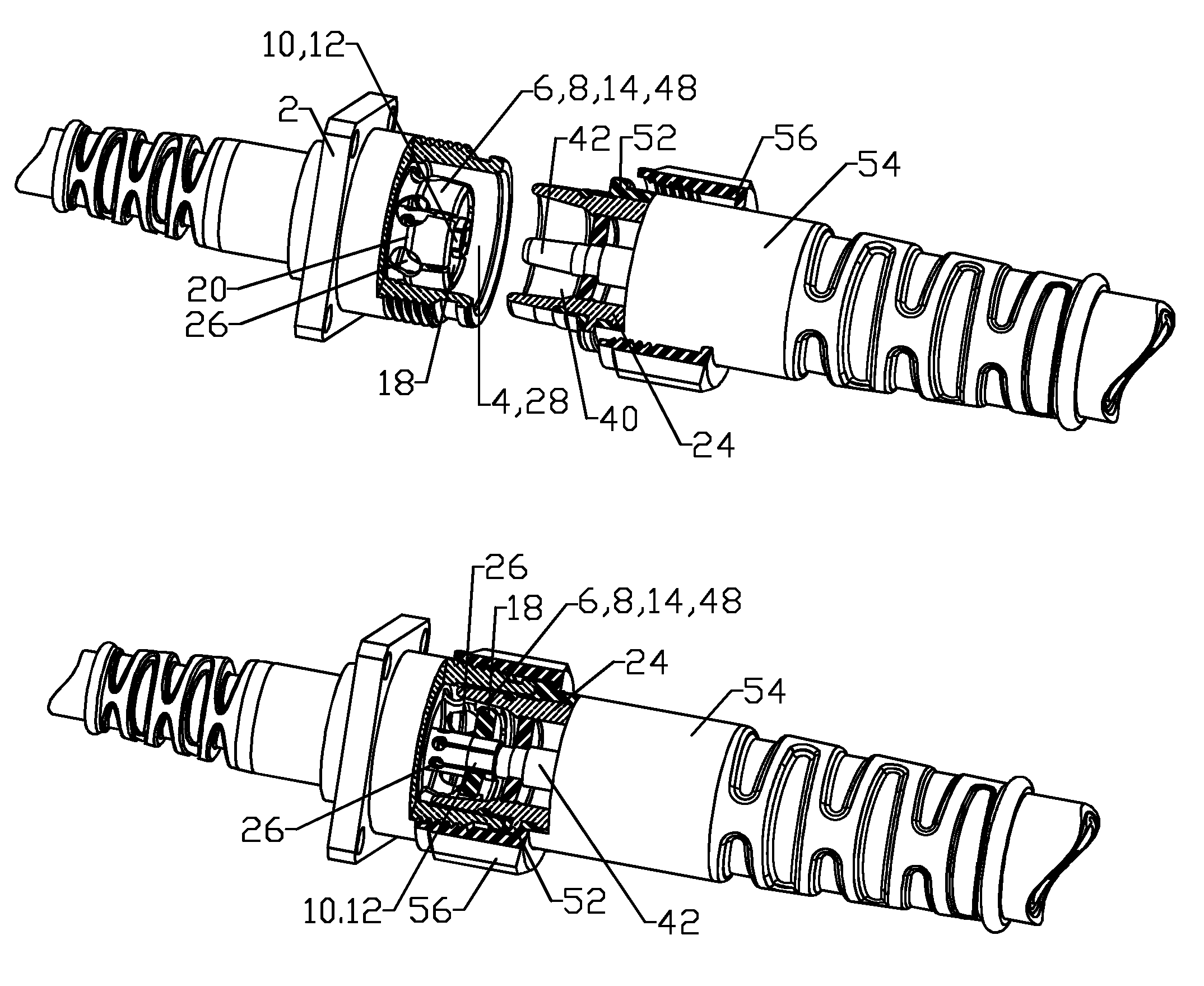 Resilient coaxial connector interface and method of manufacture