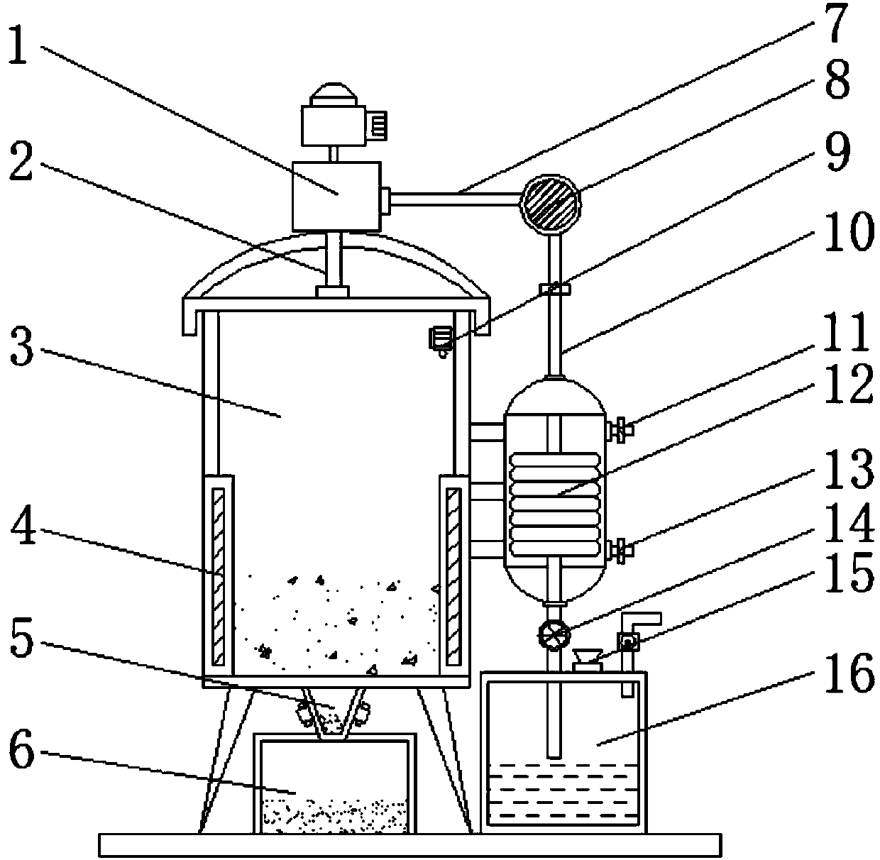 Straw biomass vaporizing furnace