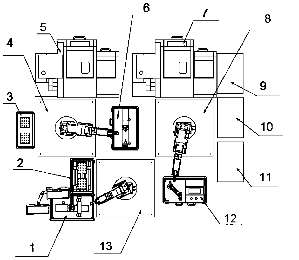 RC intelligent manufacturing production line for optical communication precision parts