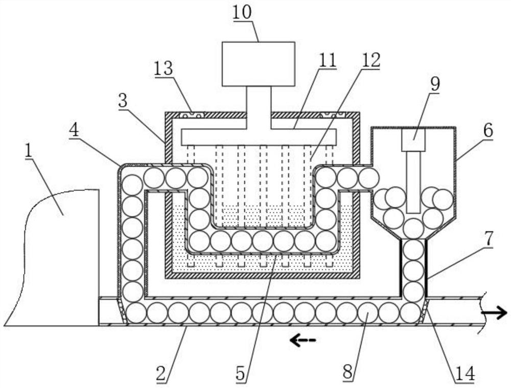 Circulating refrigerating and filtering system for machine tool cutting cooling liquid