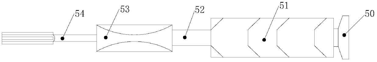 Hydraulic auxiliary splitting device for rock crushing