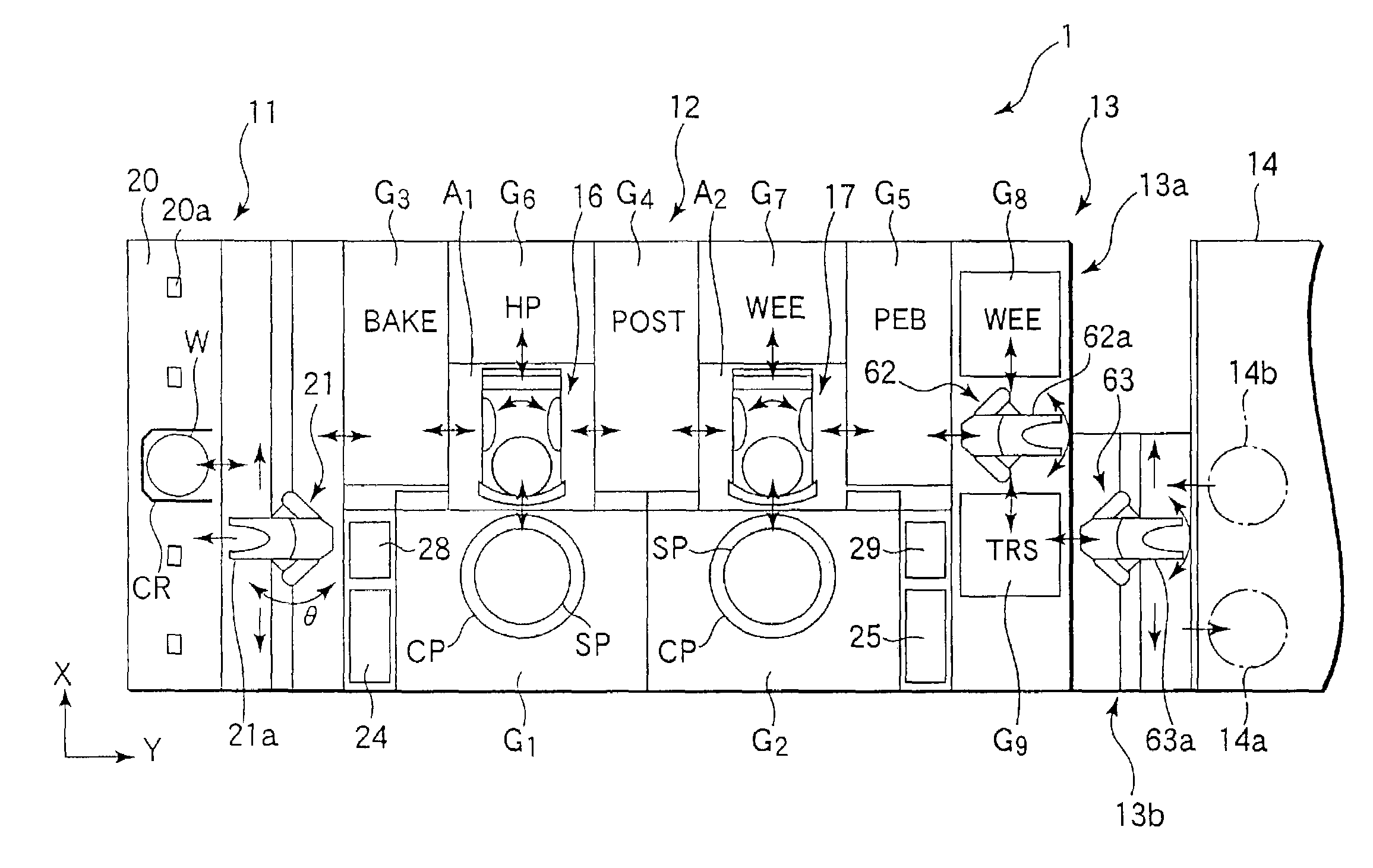 Substrate processing apparatus and substrate transferring method