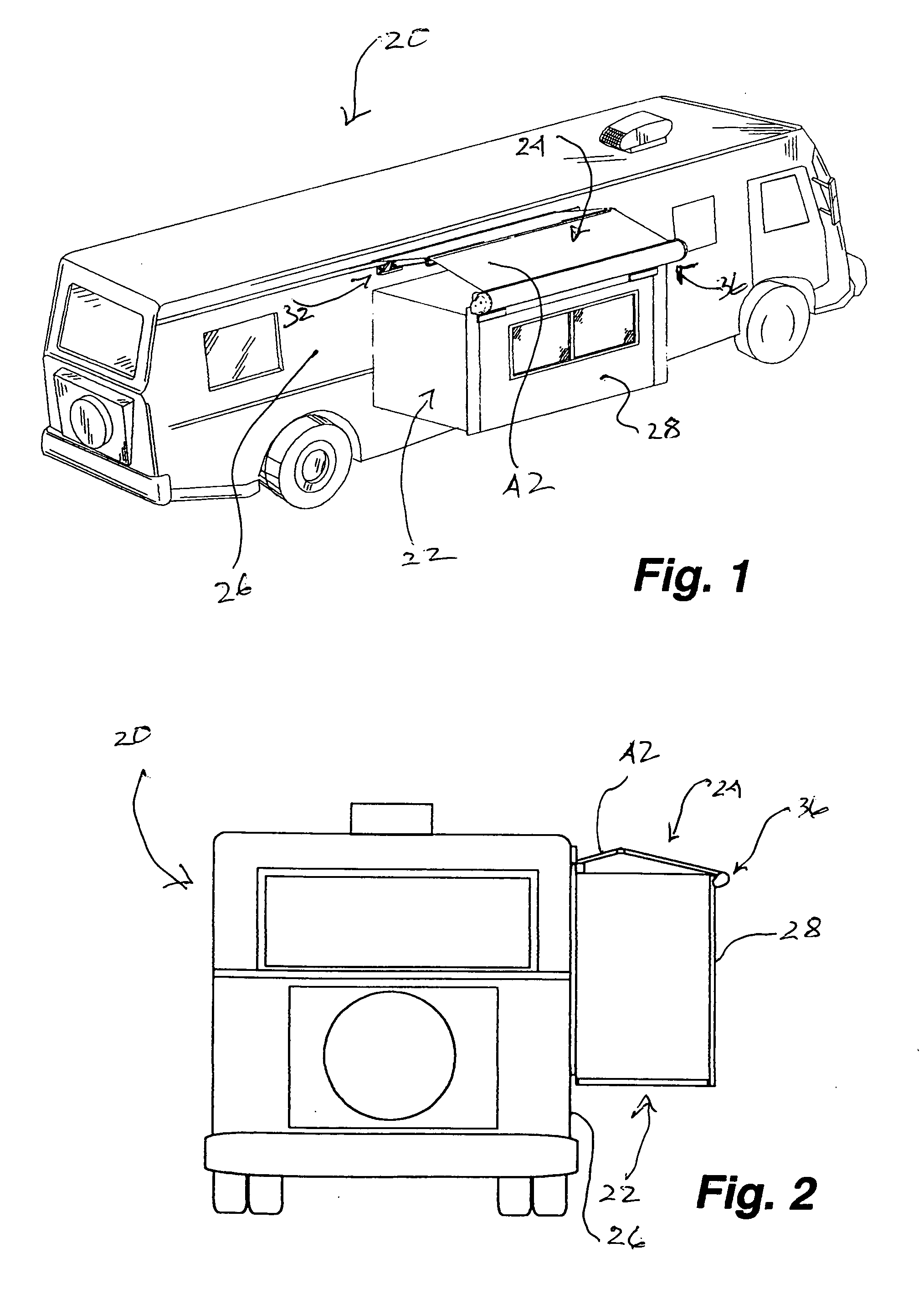 Retractable cleanable cover for slide-out unit