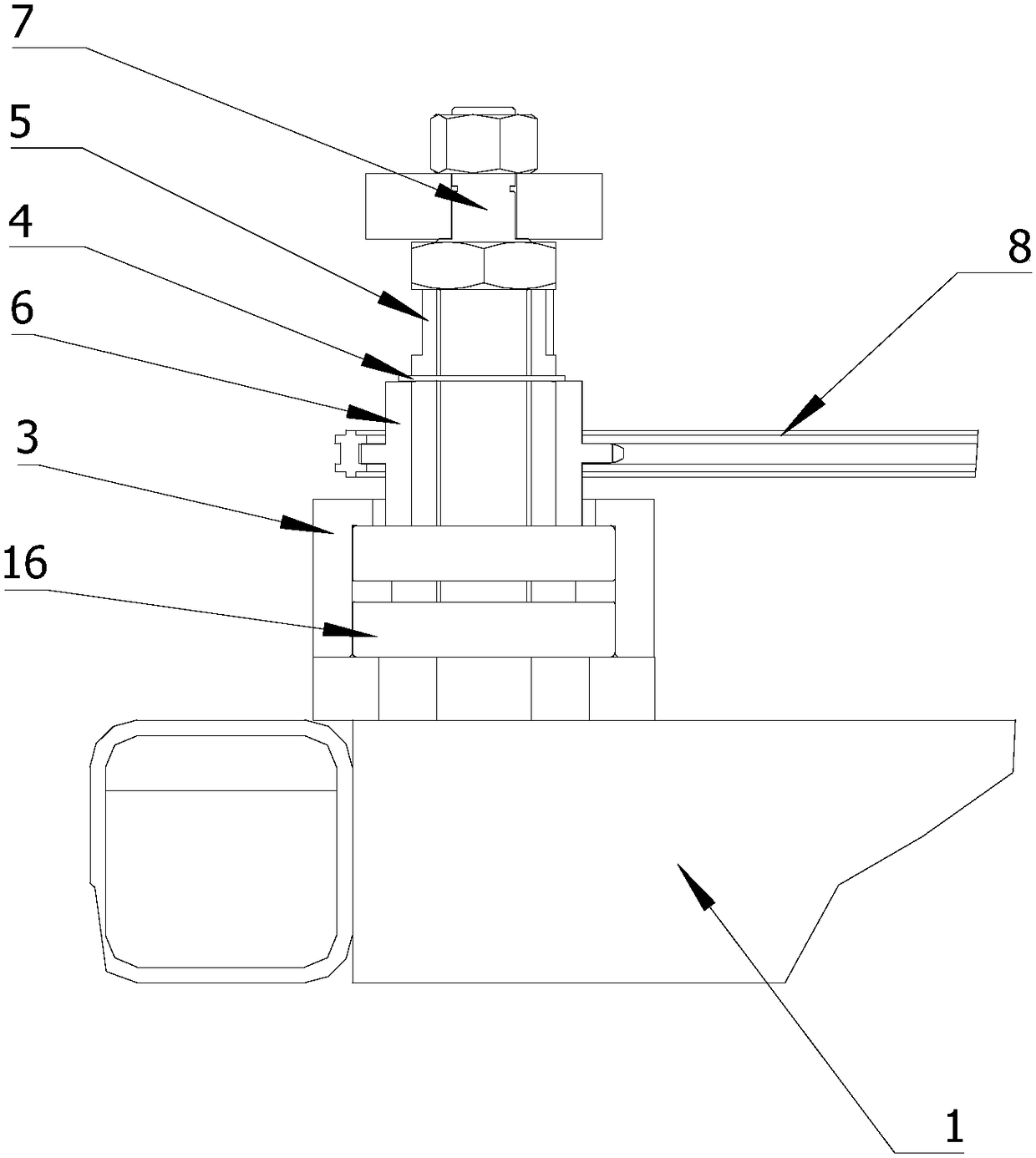 A plastic bottle blowing machine mold installation platform