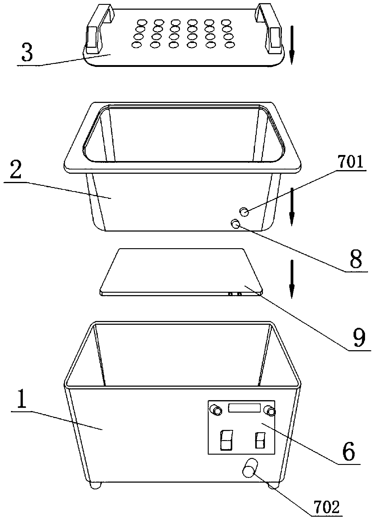 Double-column blowing-needle-height-automatic-adjusting nitrogen blowing concentrator