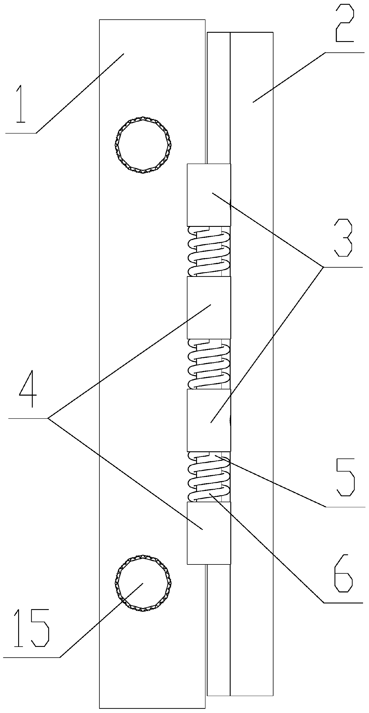 Spring damping mechanism with quick locking function