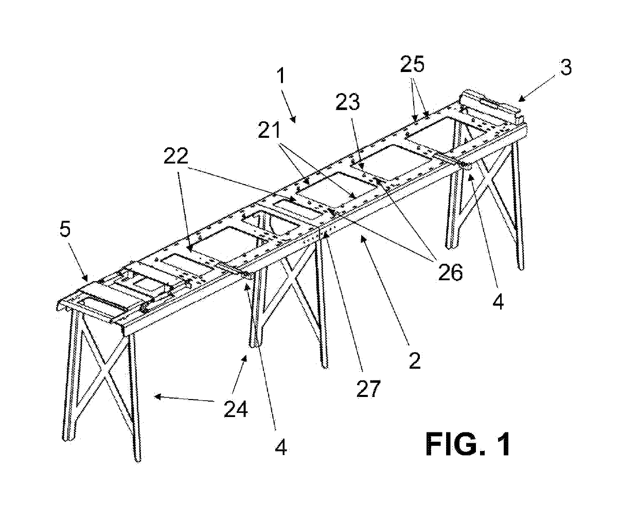 Device for assembling panels