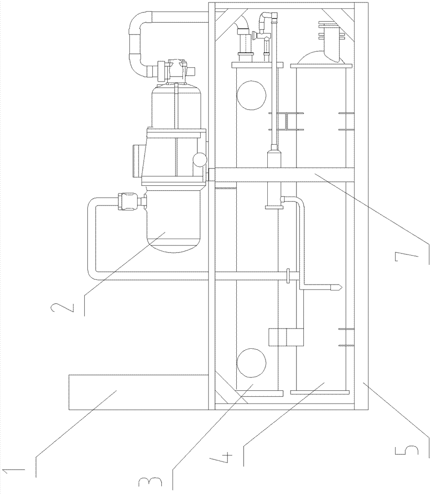 Air-condition structure for ship