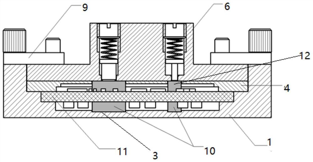 Pressure-adjustable magnetic core bonding tool