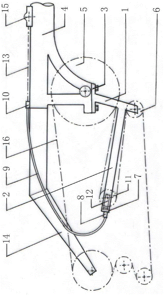 Chain storing and releasing device