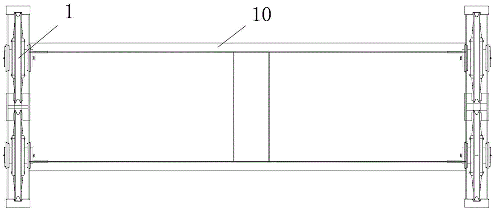 Follow-up hydraulic energy-consuming container anti-rolling device