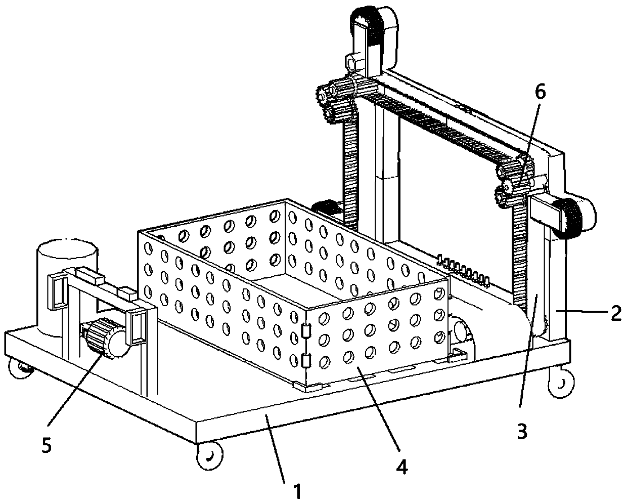 Automatic mine grooving equipment based on dual-hydraulic-power system