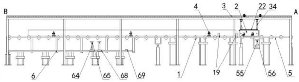 Detector conveying system with state sensing function