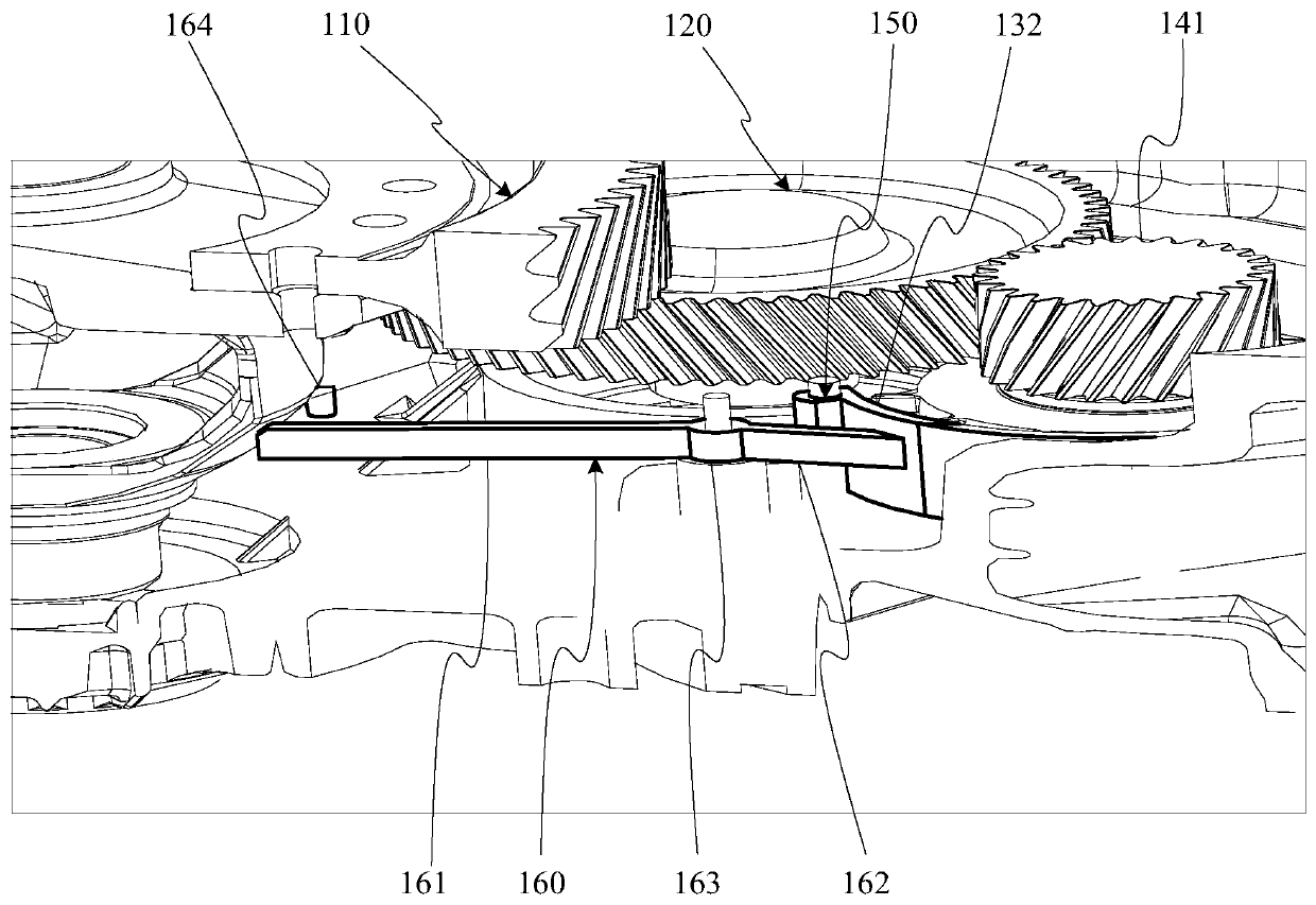 Bearing lubricating mechanism of transmission and transmission