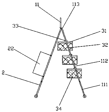 Goods shelf used for selling socks and use method thereof