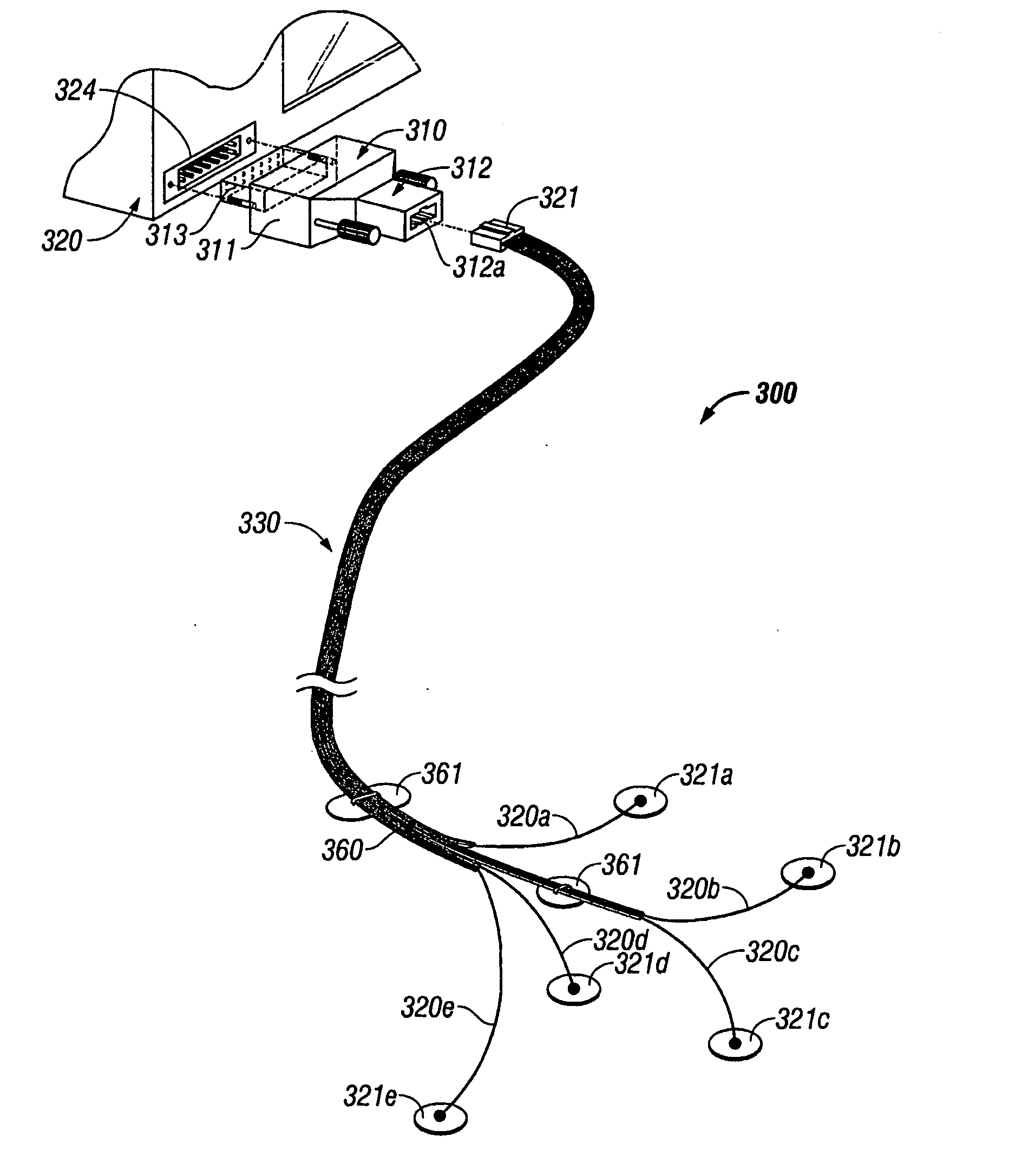 ECG lead set and ECG adapter system