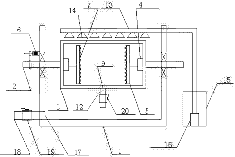 Drum-type fruit crushing device