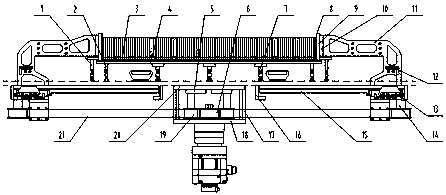 Multi-specification flexible compression device adapting to packaging machine on disposable product production line