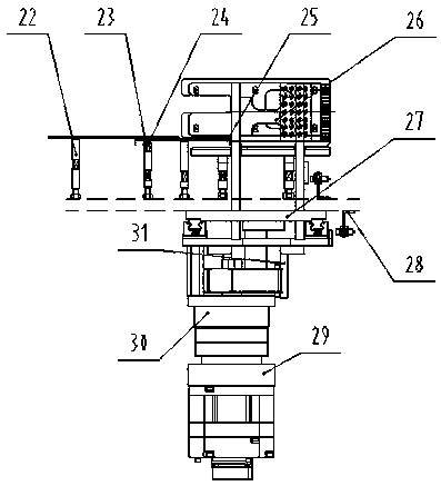 Multi-specification flexible compression device adapting to packaging machine on disposable product production line