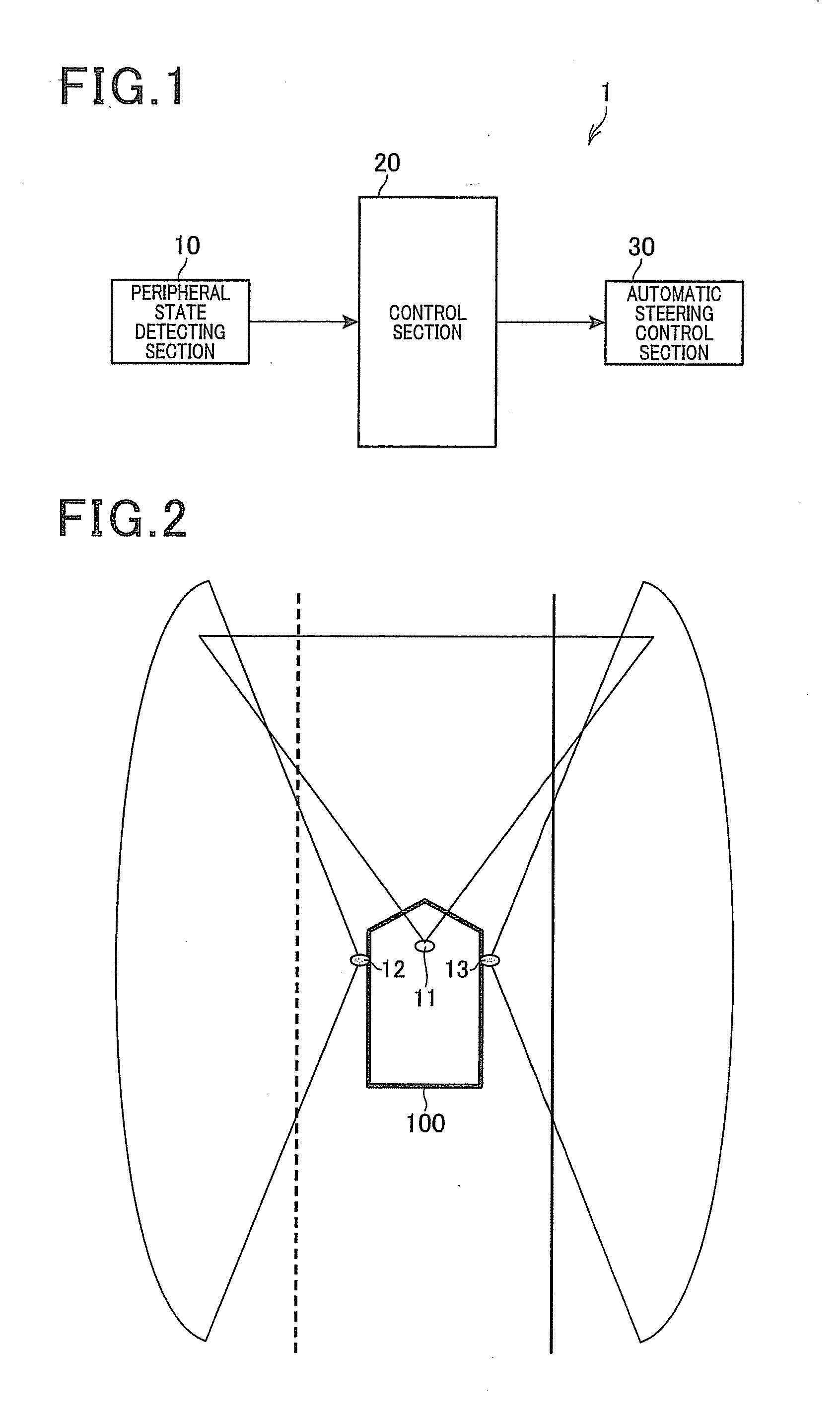 Vehicle automatic steering control apparatus