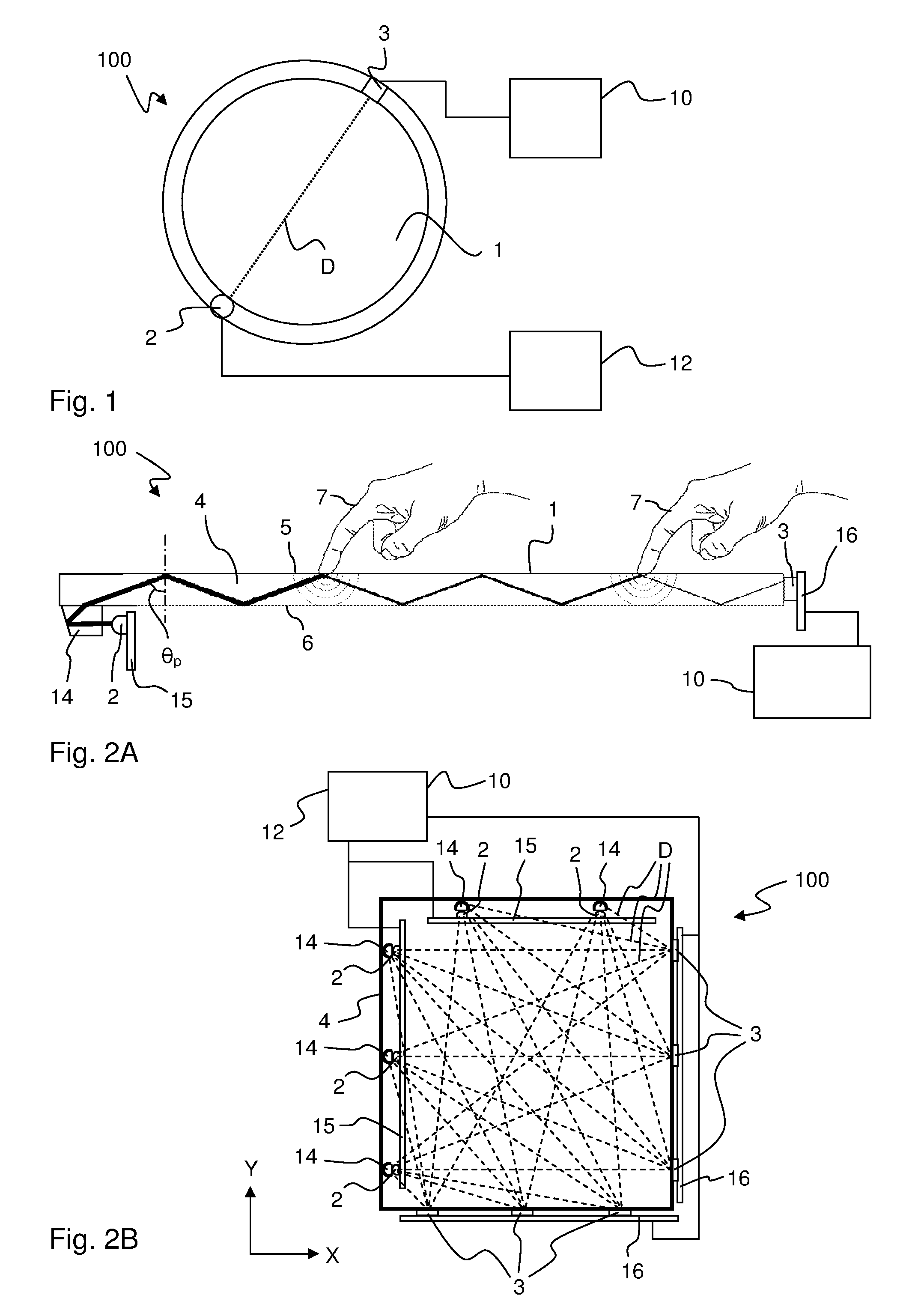 Light coupling structures for optical touch panels