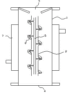 Asphalt mixing device