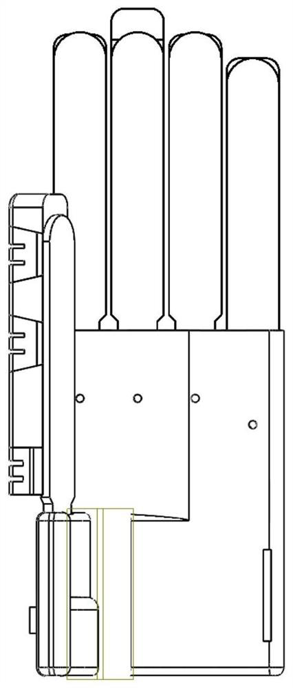 Modular multifunctional soft dexterous hand capable of being bent in two directions