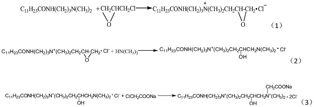 Method for preparing amphoteric betaine asphalt emulsifier