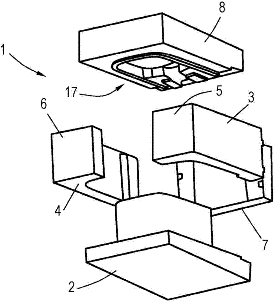 Pressure die casting mold for producing a casting