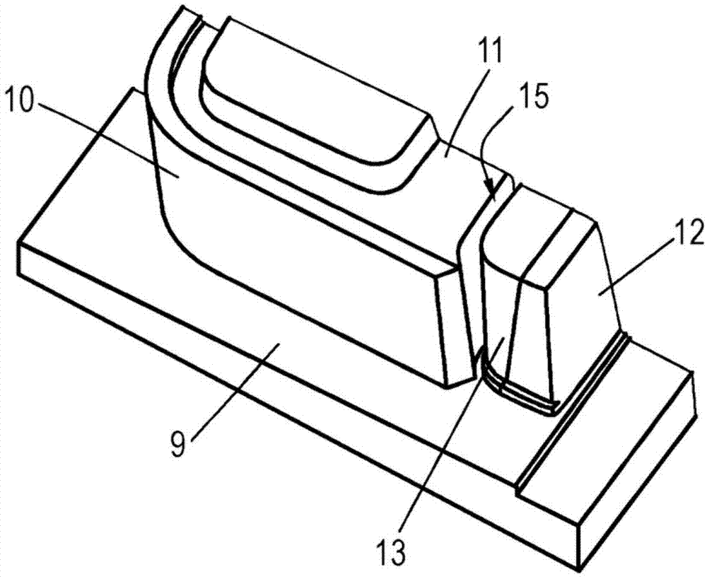 Pressure die casting mold for producing a casting