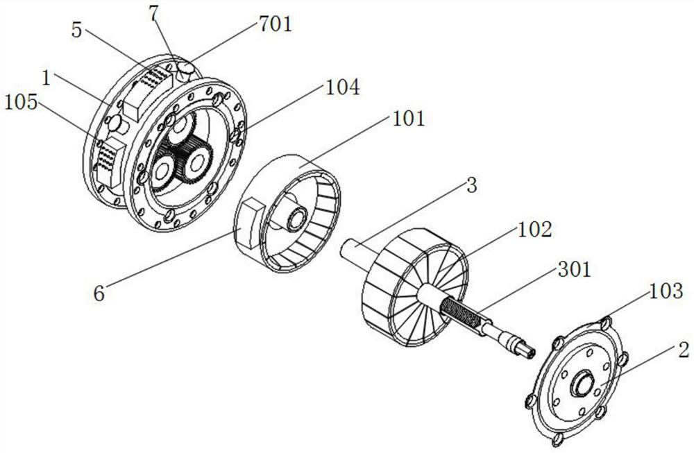 A hub motor with built-in torque sensor