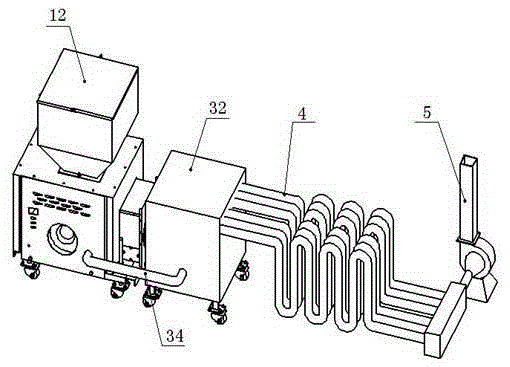 Biomass particle combustion drying equipment