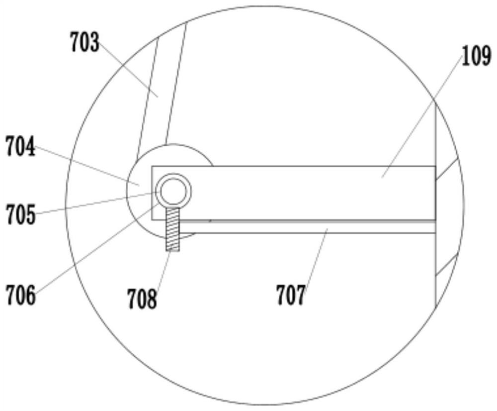 A separation device for peanut seedlings and fruits