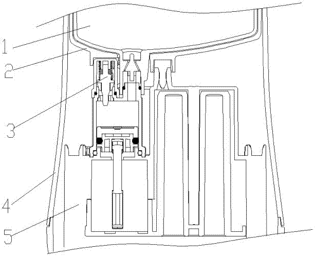 Piston pump exhaust structure