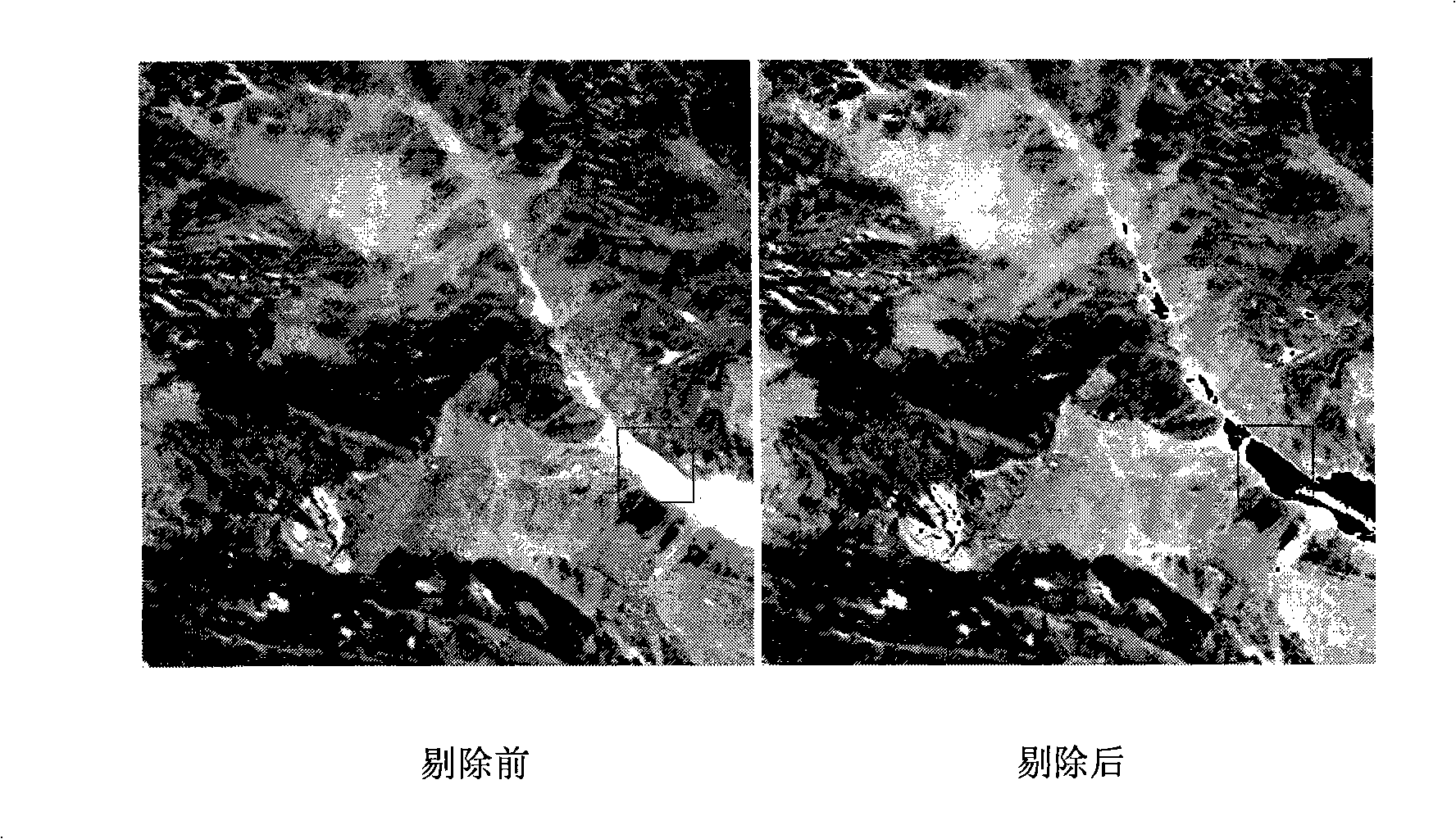 Remote sense image noise background attenuation method