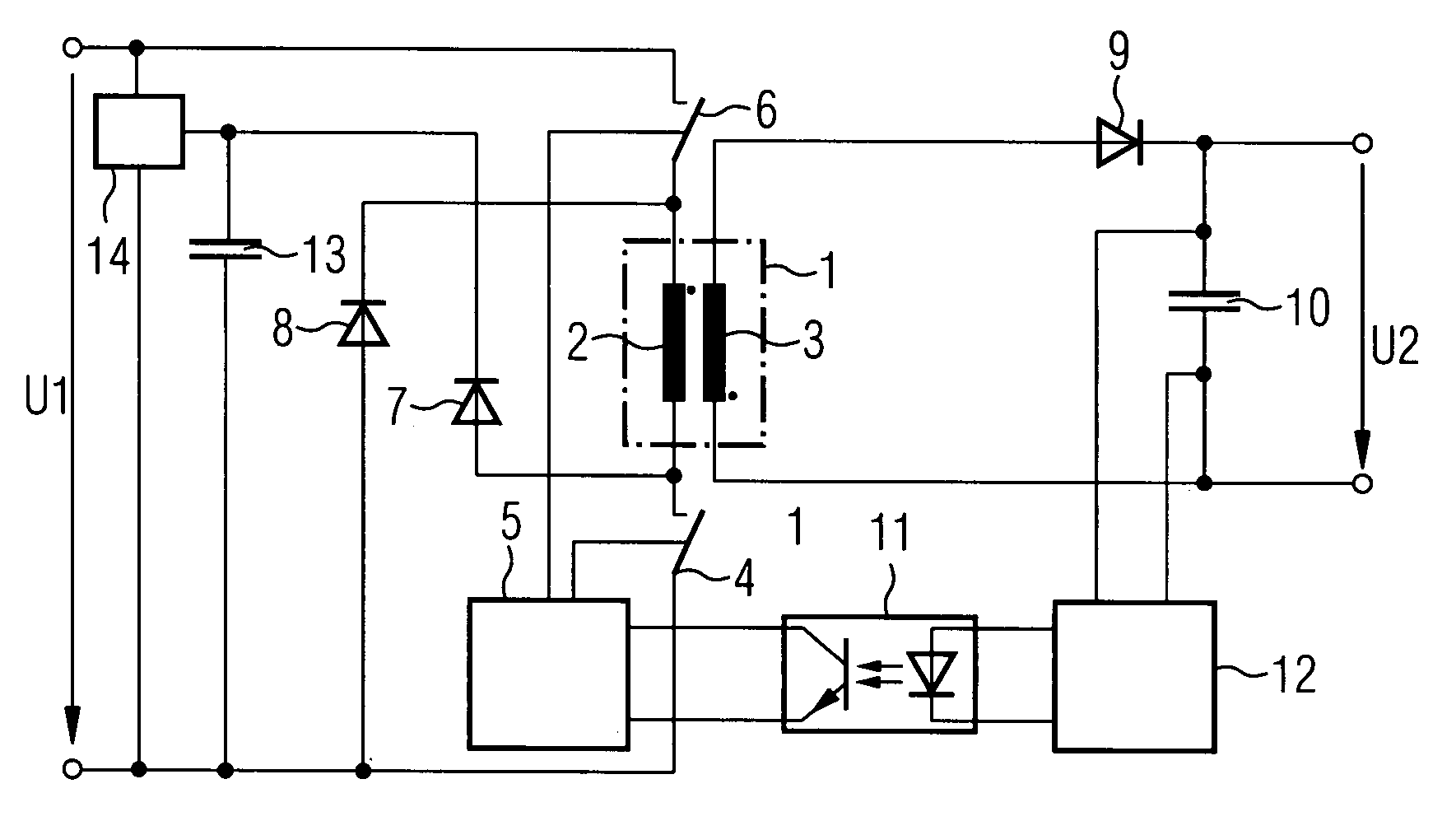 Method for Operating a Switched Mode Power Supply With Return of Primary-Side Stray Energy