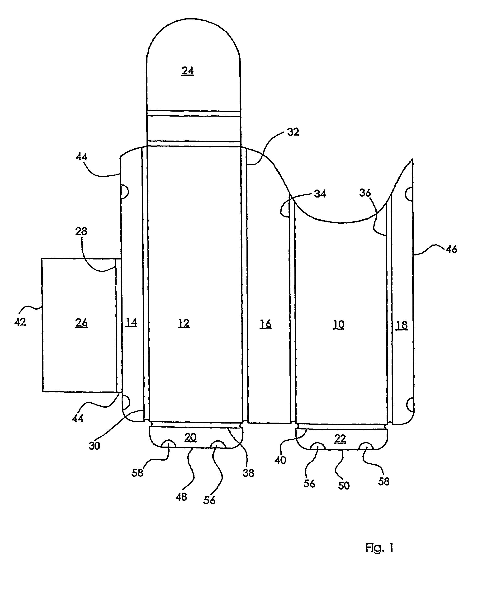 Receptacle for accommodating at least one pencil